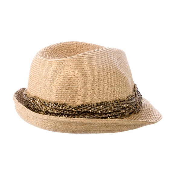 Rare Eugenia Kim straw hat with sequins - Picture 2 of 5